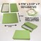 48 Boxes - Made in USA - Empty Jewelry Boxes - 2 Piece Cardboard with Filling 5-7/16" x 3-1/2" x 1" Matte Pistachio Green